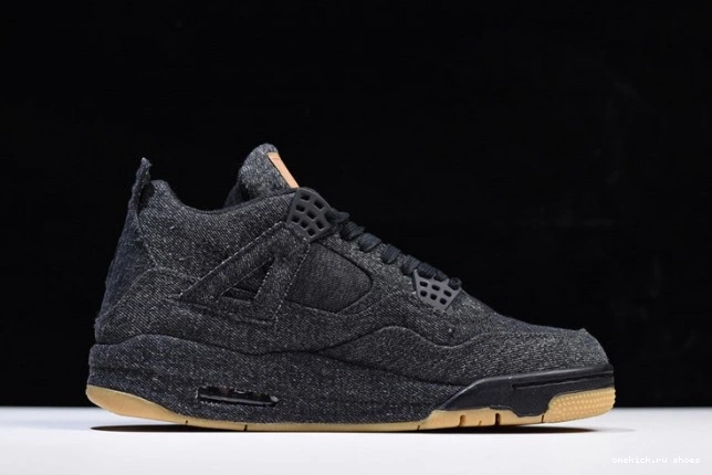 Cheap Jordan 4 'black' Air AO2571-001 x Levi's 0623